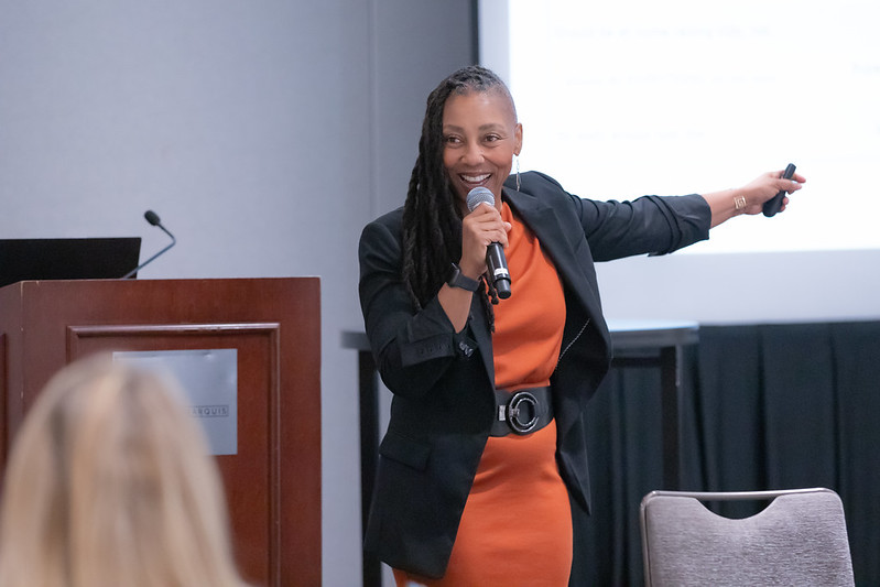 Guest speaker Ceah Justice leading her CEO of YOU breakout session.