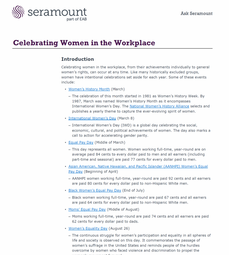 Celebrating Women in the Workplace