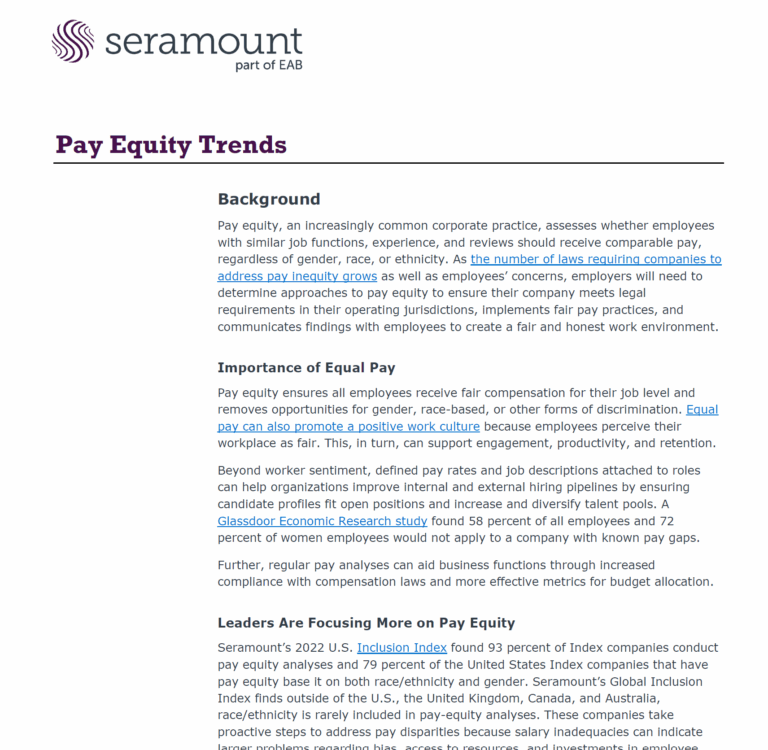 Pay Equity Trends: Global Laws, Best Practices, and Corporate Case Studies
